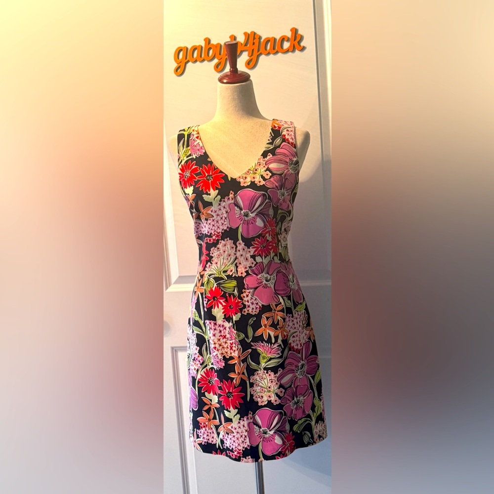 Lilly Pulitzer Silk Flower Market Dress - Picture 2 of 8